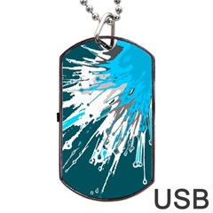 Big Bang Dog Tag Usb Flash (two Sides) by ValentinaDesign