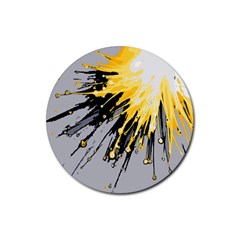 Big Bang Rubber Coaster (round)  by ValentinaDesign