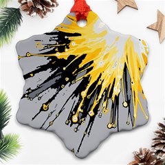 Big Bang Snowflake Ornament (two Sides) by ValentinaDesign