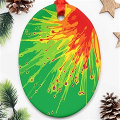 Big Bang Ornament (oval) by ValentinaDesign