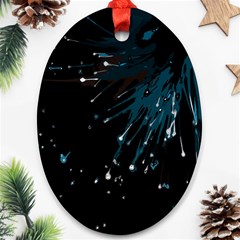 Big Bang Ornament (oval) by ValentinaDesign