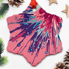 Big Bang Snowflake Ornament (two Sides) by ValentinaDesign