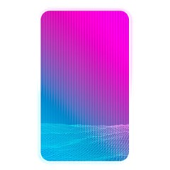 With Wireframe Terrain Modeling Fabric Wave Chevron Waves Pink Blue Memory Card Reader