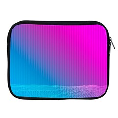 With Wireframe Terrain Modeling Fabric Wave Chevron Waves Pink Blue Apple Ipad 2/3/4 Zipper Cases