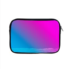 With Wireframe Terrain Modeling Fabric Wave Chevron Waves Pink Blue Apple Macbook Pro 15  Zipper Case by Mariart