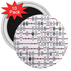 Bioplex Maps Molecular Chemistry Of Mathematical Physics Small Army Circle 3  Magnets (10 Pack)  by Mariart