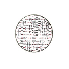 Bioplex Maps Molecular Chemistry Of Mathematical Physics Small Army Circle Hat Clip Ball Marker by Mariart