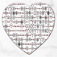 Bioplex Maps Molecular Chemistry Of Mathematical Physics Small Army Circle Jigsaw Puzzle (heart) by Mariart