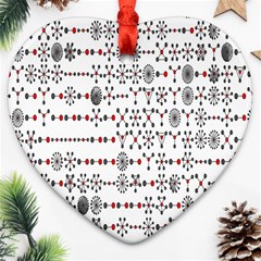 Bioplex Maps Molecular Chemistry Of Mathematical Physics Small Army Circle Heart Ornament (two Sides) by Mariart