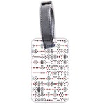 Bioplex Maps Molecular Chemistry Of Mathematical Physics Small Army Circle Luggage Tags (Two Sides) Front