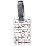 Bioplex Maps Molecular Chemistry Of Mathematical Physics Small Army Circle Luggage Tags (Two Sides) Back