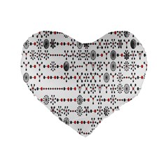 Bioplex Maps Molecular Chemistry Of Mathematical Physics Small Army Circle Standard 16  Premium Heart Shape Cushions by Mariart