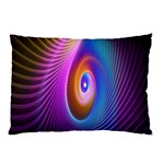 Abstract Fractal Bright Hole Wave Chevron Gold Purple Blue Green Pillow Case 26.62 x18.9  Pillow Case