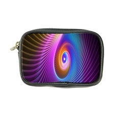 Abstract Fractal Bright Hole Wave Chevron Gold Purple Blue Green Coin Purse by Mariart