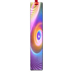 Abstract Fractal Bright Hole Wave Chevron Gold Purple Blue Green Large Book Marks by Mariart