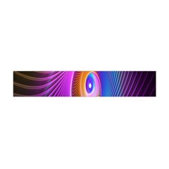 Abstract Fractal Bright Hole Wave Chevron Gold Purple Blue Green Flano Scarf (mini) by Mariart