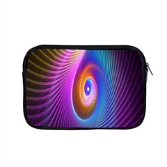 Abstract Fractal Bright Hole Wave Chevron Gold Purple Blue Green Apple Macbook Pro 15  Zipper Case by Mariart