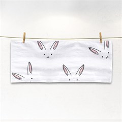 Bunny Line Rabbit Face Animals White Pink Cosmetic Storage Cases by Mariart