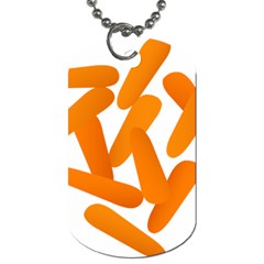 Carrot Vegetables Orange Dog Tag (one Side) by Mariart