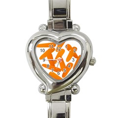 Carrot Vegetables Orange Heart Italian Charm Watch