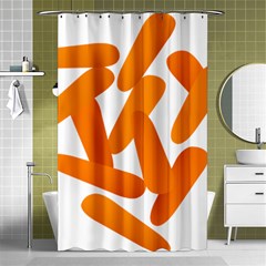 Carrot Vegetables Orange Shower Curtain 48  X 72  (small)  by Mariart