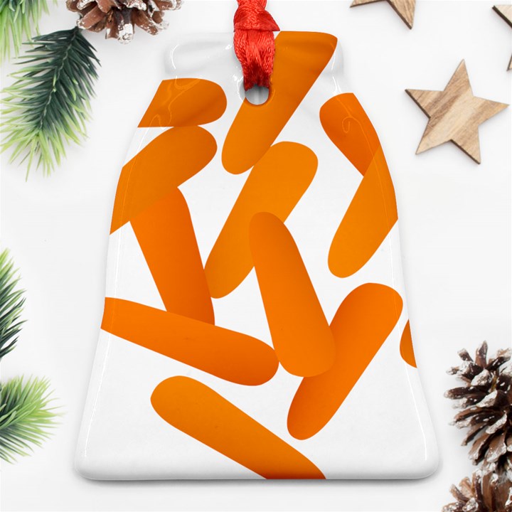 Carrot Vegetables Orange Ornament (Bell)