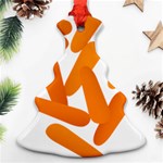 Carrot Vegetables Orange Christmas Tree Ornament (Two Sides) Back