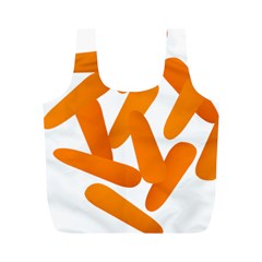 Carrot Vegetables Orange Full Print Recycle Bags (m) 