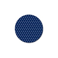 Blue White Anchor Golf Ball Marker (4 Pack)