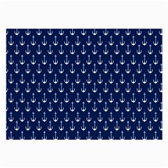 Blue White Anchor Large Glasses Cloth (2-side)