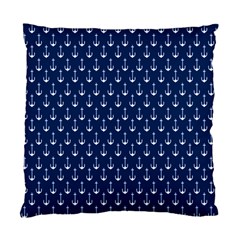 Blue White Anchor Standard Cushion Case (two Sides) by Mariart