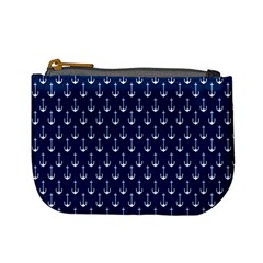 Blue White Anchor Mini Coin Purses by Mariart