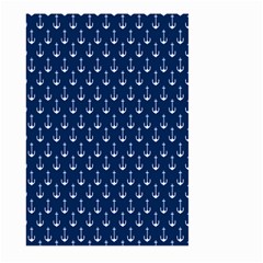 Blue White Anchor Large Garden Flag (two Sides) by Mariart