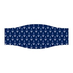 Blue White Anchor Stretchable Headband by Mariart