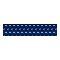 Blue White Anchor Velvet Scrunchie by Mariart