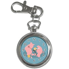 Coins Pink Coins Piggy Bank Dollars Money Tubes Key Chain Watches by Mariart