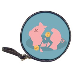 Coins Pink Coins Piggy Bank Dollars Money Tubes Classic 20-cd Wallets