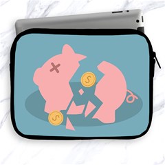 Coins Pink Coins Piggy Bank Dollars Money Tubes Apple Ipad 2/3/4 Zipper Cases by Mariart