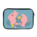 Coins Pink Coins Piggy Bank Dollars Money Tubes Apple MacBook Pro 17  Zipper Case Front