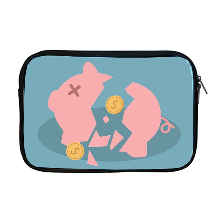 Coins Pink Coins Piggy Bank Dollars Money Tubes Apple MacBook Pro 17  Zipper Case