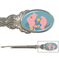 Coins Pink Coins Piggy Bank Dollars Money Tubes Letter Openers by Mariart