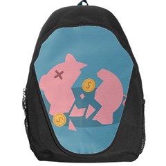 Coins Pink Coins Piggy Bank Dollars Money Tubes Backpack Bag