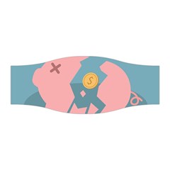 Coins Pink Coins Piggy Bank Dollars Money Tubes Stretchable Headband by Mariart