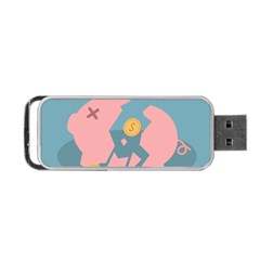 Coins Pink Coins Piggy Bank Dollars Money Tubes Portable Usb Flash (two Sides) by Mariart