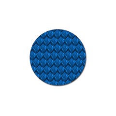 Blue Dragon Snakeskin Skin Snake Wave Chefron Golf Ball Marker (4 Pack) by Mariart