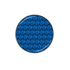 Blue Dragon Snakeskin Skin Snake Wave Chefron Hat Clip Ball Marker (4 Pack) by Mariart