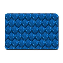 Blue Dragon Snakeskin Skin Snake Wave Chefron Small Doormat 