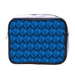 Blue Dragon Snakeskin Skin Snake Wave Chefron Mini Toiletries Bags