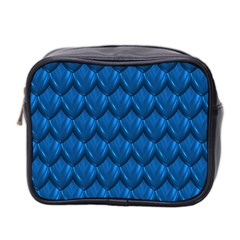 Blue Dragon Snakeskin Skin Snake Wave Chefron Mini Toiletries Bag 2-side by Mariart