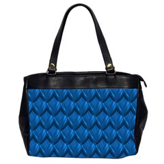 Blue Dragon Snakeskin Skin Snake Wave Chefron Office Handbags (2 Sides) 